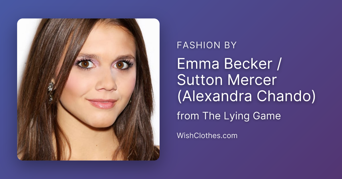 Clothes worn by Emma Becker / Sutton Mercer (Alexandra Chando) in The ...